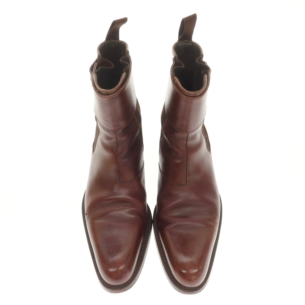 [Used] Sergio Rossi Side Gore Boots Brown [6 1/2] [Condition Rank C] [Men&