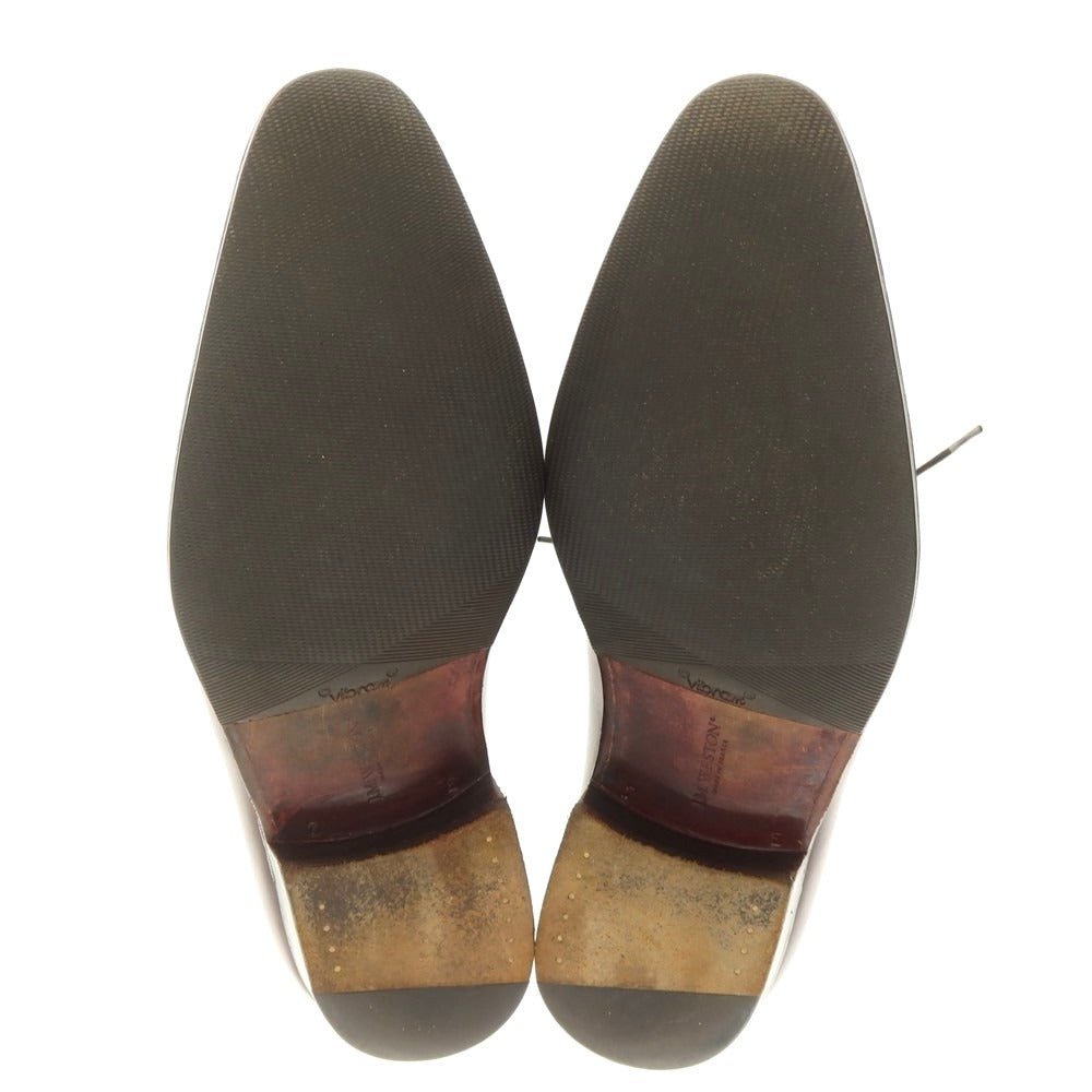[Used] JM WESTON 435 Conti U-tip dress shoes, red brown [7E] [Condition rank B] [Men&