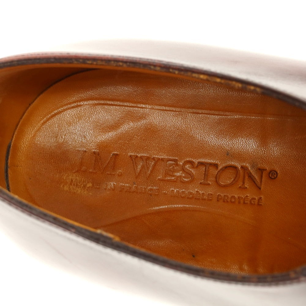 [Used] JM WESTON 435 Conti U-tip dress shoes, red brown [7E] [Condition rank B] [Men&