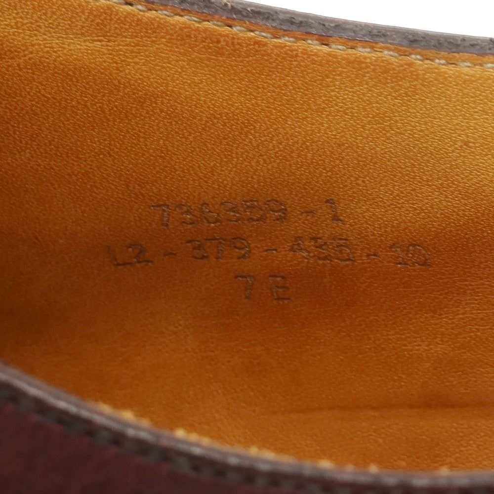 [Used] JM WESTON 435 Conti U-tip dress shoes, red brown [7E] [Condition rank B] [Men&