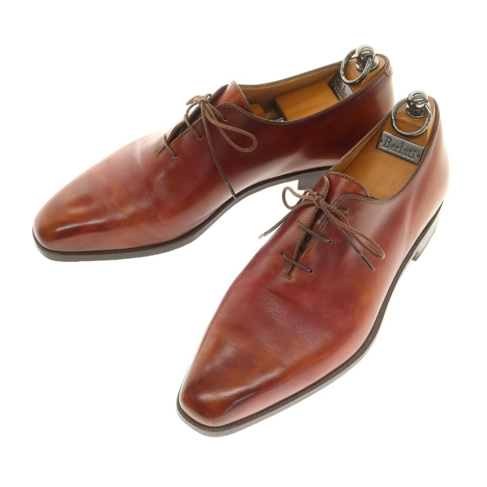 【中古】ベルルッティ Berluti アレッサンドロ ホールカット ドレスシューズ ブラウンレッド【 8 】【 状態ランクC 】【 メンズ 】