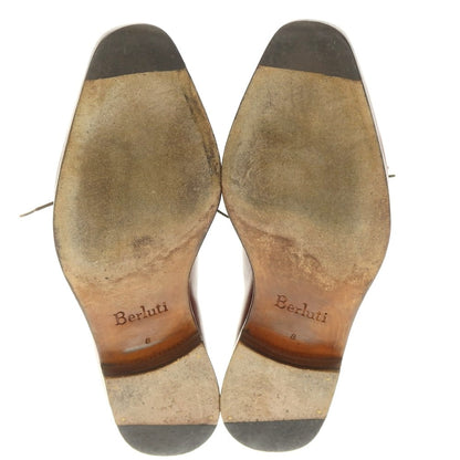 【中古】ベルルッティ Berluti アレッサンドロ ホールカット ドレスシューズ ブラウンレッド【 8 】【 状態ランクC 】【 メンズ 】