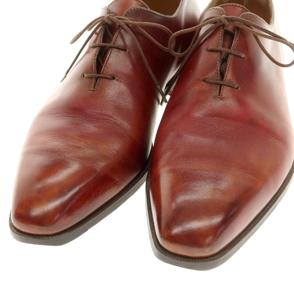 【中古】ベルルッティ Berluti アレッサンドロ ホールカット ドレスシューズ ブラウンレッド【 8 】【 状態ランクC 】【 メンズ 】