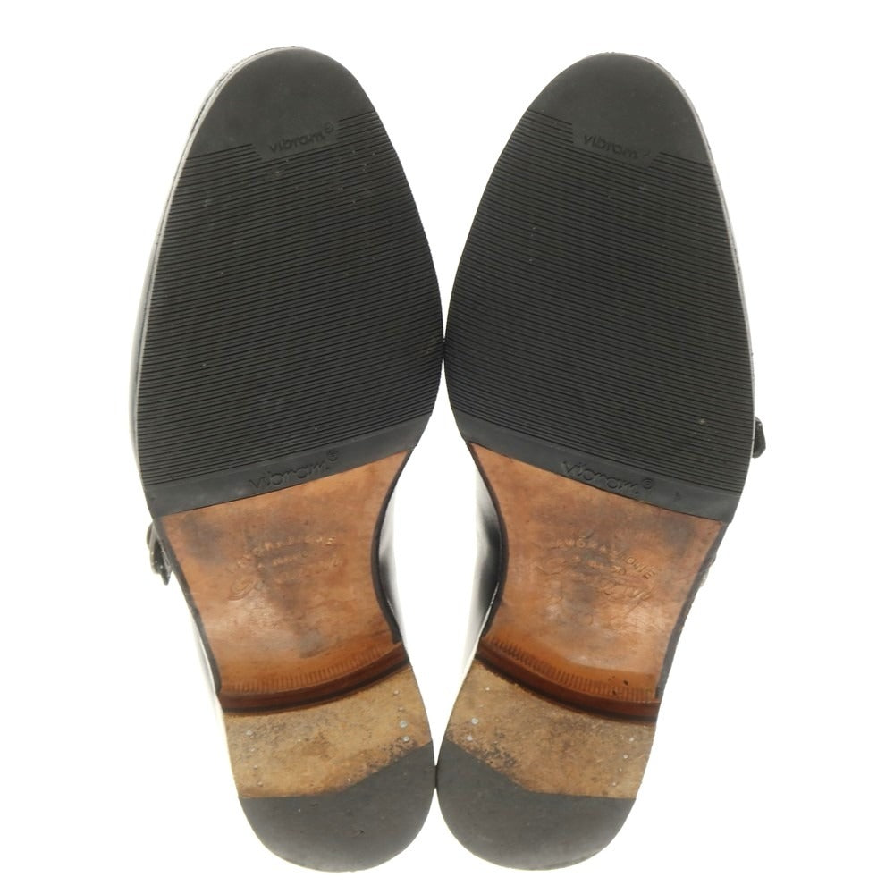 [Used] Ducal Combi Double Monk Dress Shoes Navy [40] [Condition Rank B] [Men&