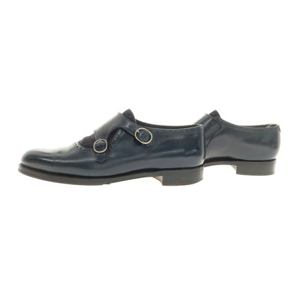 【中古】デュカル Ducal コンビ ダブルモンク ドレスシューズ ネイビー【 40 】【 状態ランクB 】【 メンズ 】