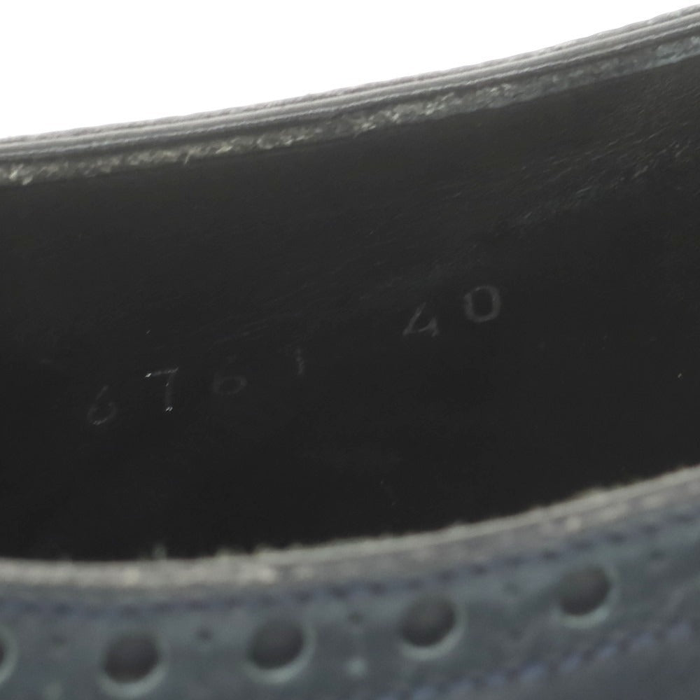 [Used] Ducal Combi Double Monk Dress Shoes Navy [40] [Condition Rank B] [Men&