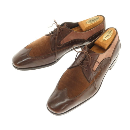 [Used] Salvatore Ferragamo Combi Blind Brogue Dress Shoes Brown [7EE] [Condition Rank C] [Men&