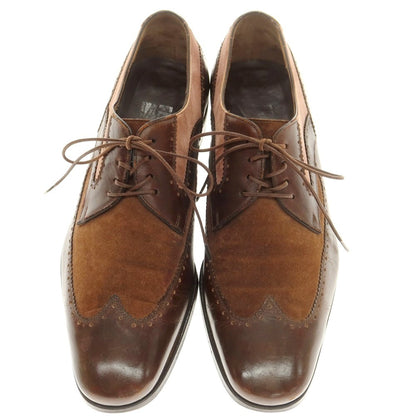 [Used] Salvatore Ferragamo Combi Blind Brogue Dress Shoes Brown [7EE] [Condition Rank C] [Men&