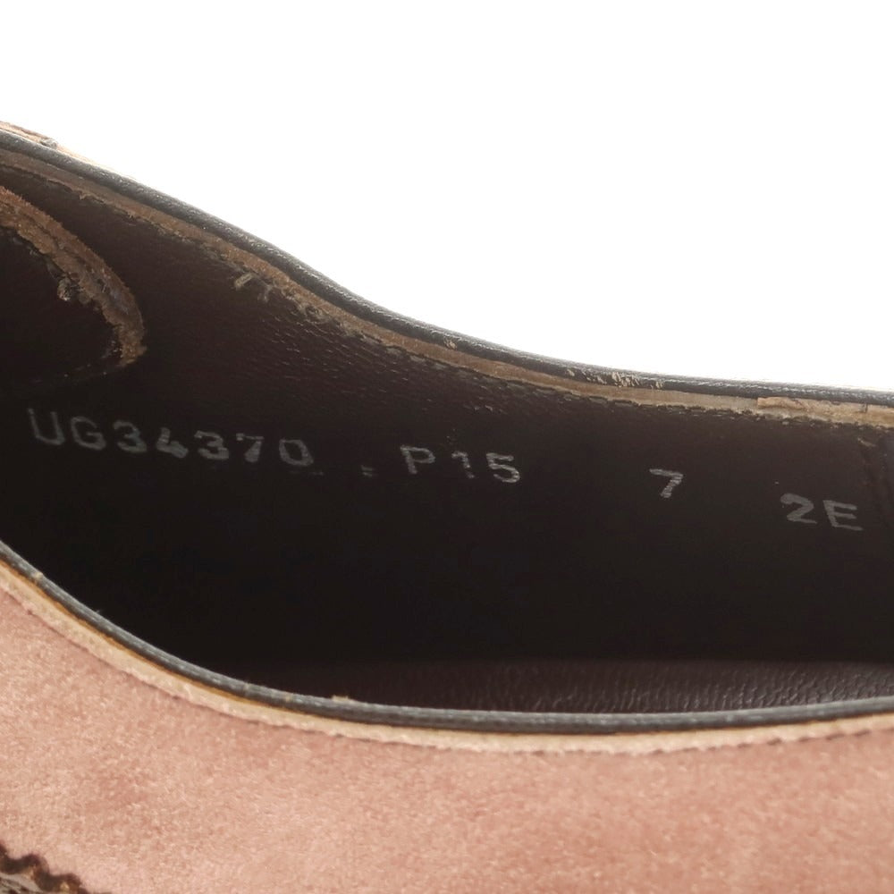 [Used] Salvatore Ferragamo Combi Blind Brogue Dress Shoes Brown [7EE] [Condition Rank C] [Men&