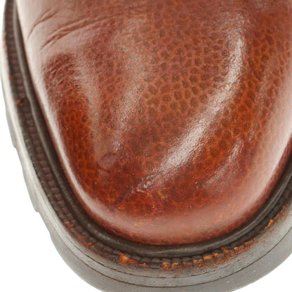 【中古】サルヴァトーレフェラガモ Salvatore Ferragamo 型押しレザー ダービーシューズ ブラウン【 7 1/2EE 】【 状態ランクB 】【 メンズ 】