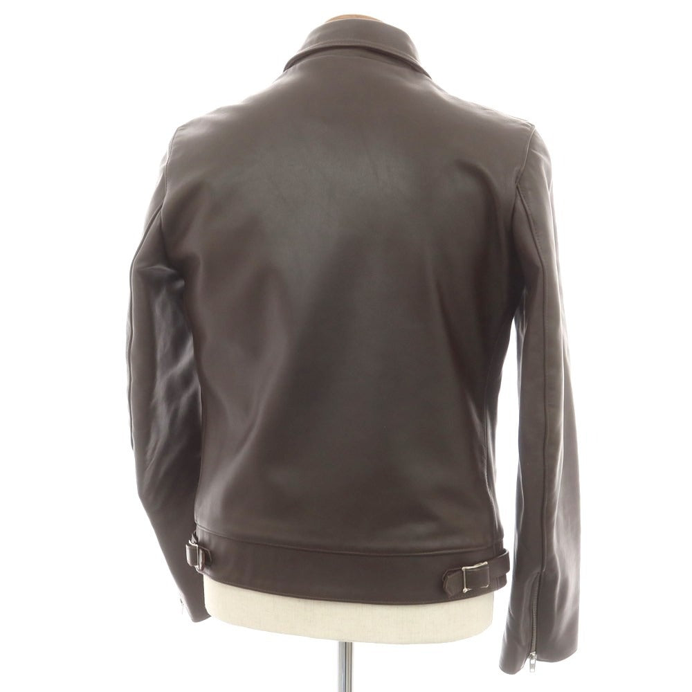 【中古】ヒステリックグラマー HYSTERIC GLAMOUR ×Lewis Leathers レザー ライダースジャケット ブラウン【 M 】【 状態ランクC 】【 メンズ 】