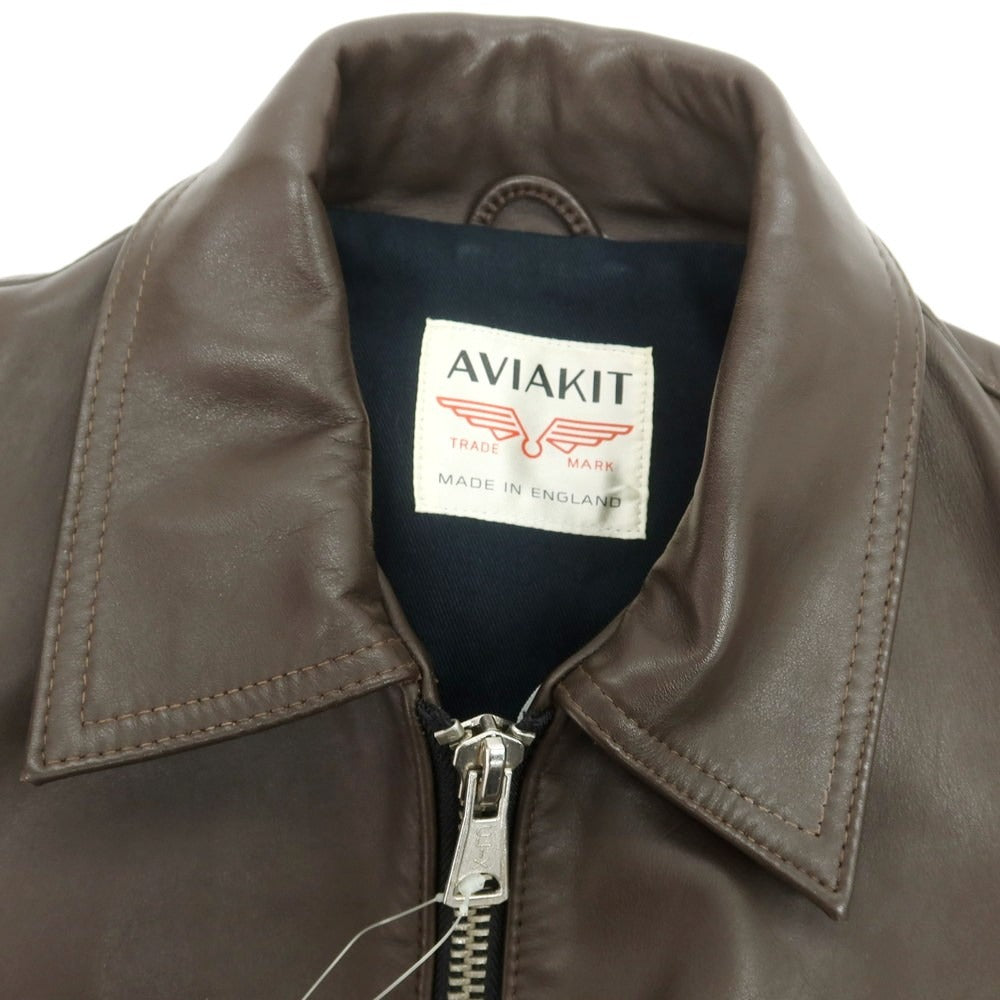 【中古】ヒステリックグラマー HYSTERIC GLAMOUR ×Lewis Leathers レザー ライダースジャケット ブラウン【 M 】【 状態ランクC 】【 メンズ 】