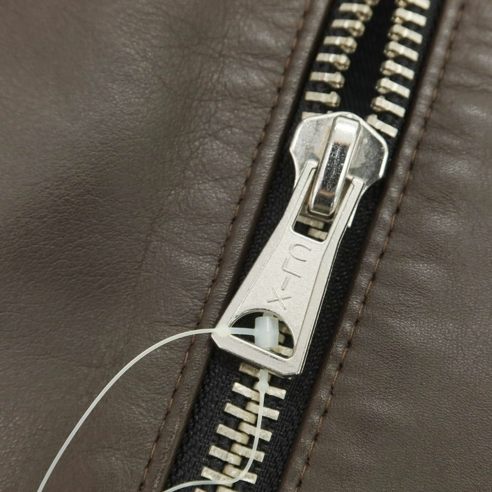 【中古】ヒステリックグラマー HYSTERIC GLAMOUR ×Lewis Leathers レザー ライダースジャケット ブラウン【 M 】【 状態ランクC 】【 メンズ 】