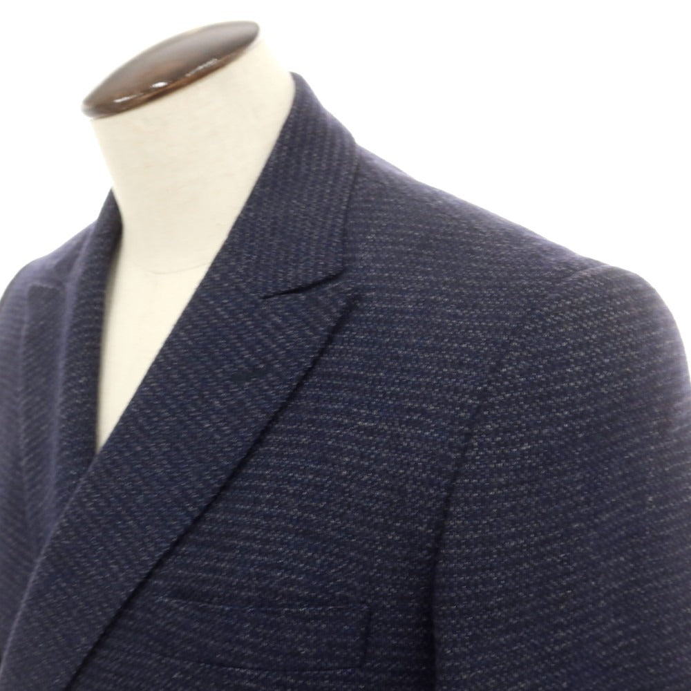 【中古】ハーディエイミス Hardy Amies ウール ダブル テーラードジャケット ネイビー【 40 】【 状態ランクB 】【 メンズ 】