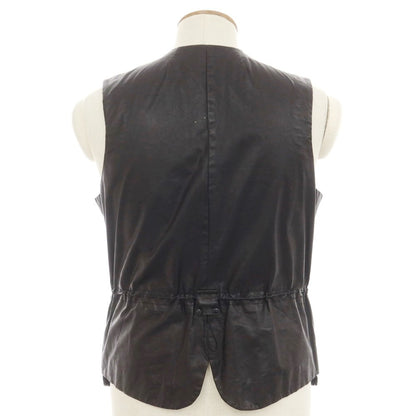 【中古】デンハム DENHAM コーティングコットン ジレ ベスト ブラック【 M 】【 状態ランクC 】【 メンズ 】