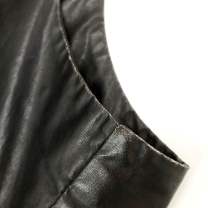 【中古】デンハム DENHAM コーティングコットン ジレ ベスト ブラック【 M 】【 状態ランクC 】【 メンズ 】
