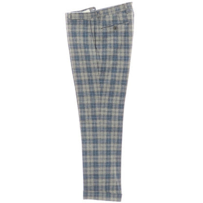 【中古】ジーティーアー G.T.A BEAMS F別注 ウール チェック ドレススラックスパンツ グレー【 46 】【 状態ランクB 】【 メンズ 】