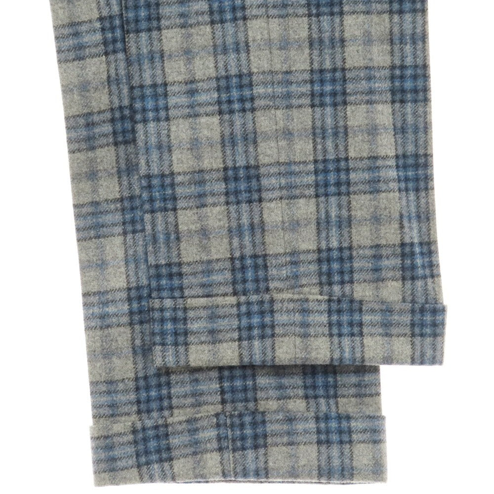 【中古】ジーティーアー G.T.A BEAMS F別注 ウール チェック ドレススラックスパンツ グレー【 46 】【 状態ランクB 】【 メンズ 】