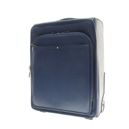 [Used] Montblanc MONTBLANC Embossed Leather Carry Bag Navy [Condition Rank B] [Men&
