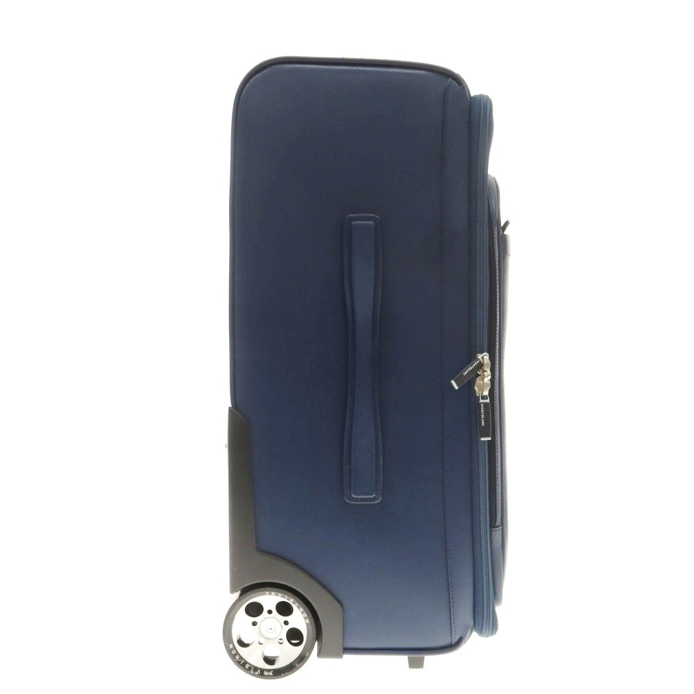 [Used] Montblanc MONTBLANC Embossed Leather Carry Bag Navy [Condition Rank B] [Men&