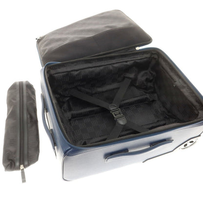 [Used] Montblanc MONTBLANC Embossed Leather Carry Bag Navy [Condition Rank B] [Men&