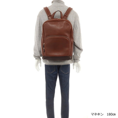 [Used] Manso Mansaw Shrink Leather Backpack Brown [Condition Rank B] [Men&