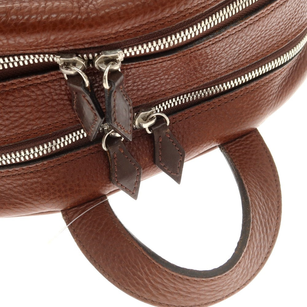 [Used] Manso Mansaw Shrink Leather Backpack Brown [Condition Rank B] [Men&