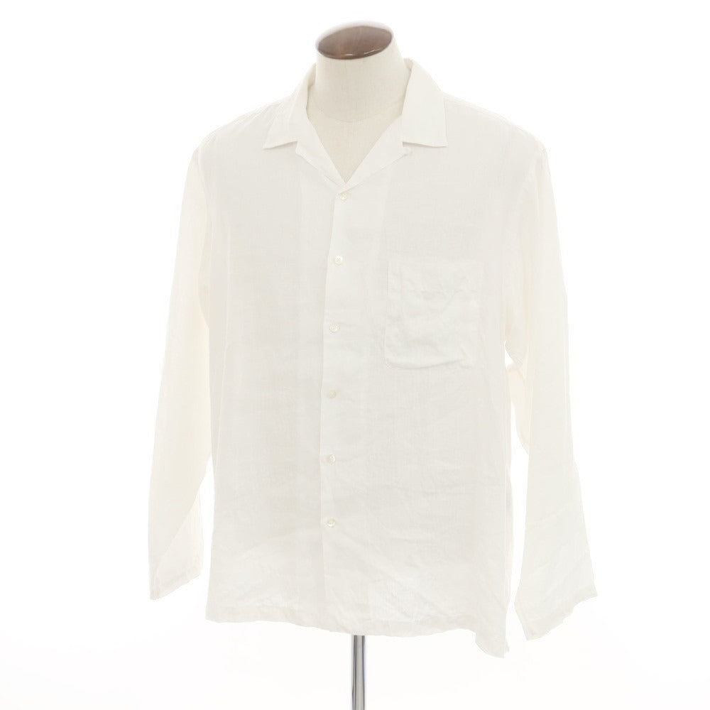 [Used] Markaware Hemp Open Collar Casual Shirt White [3] [Condition Rank B] [Men&