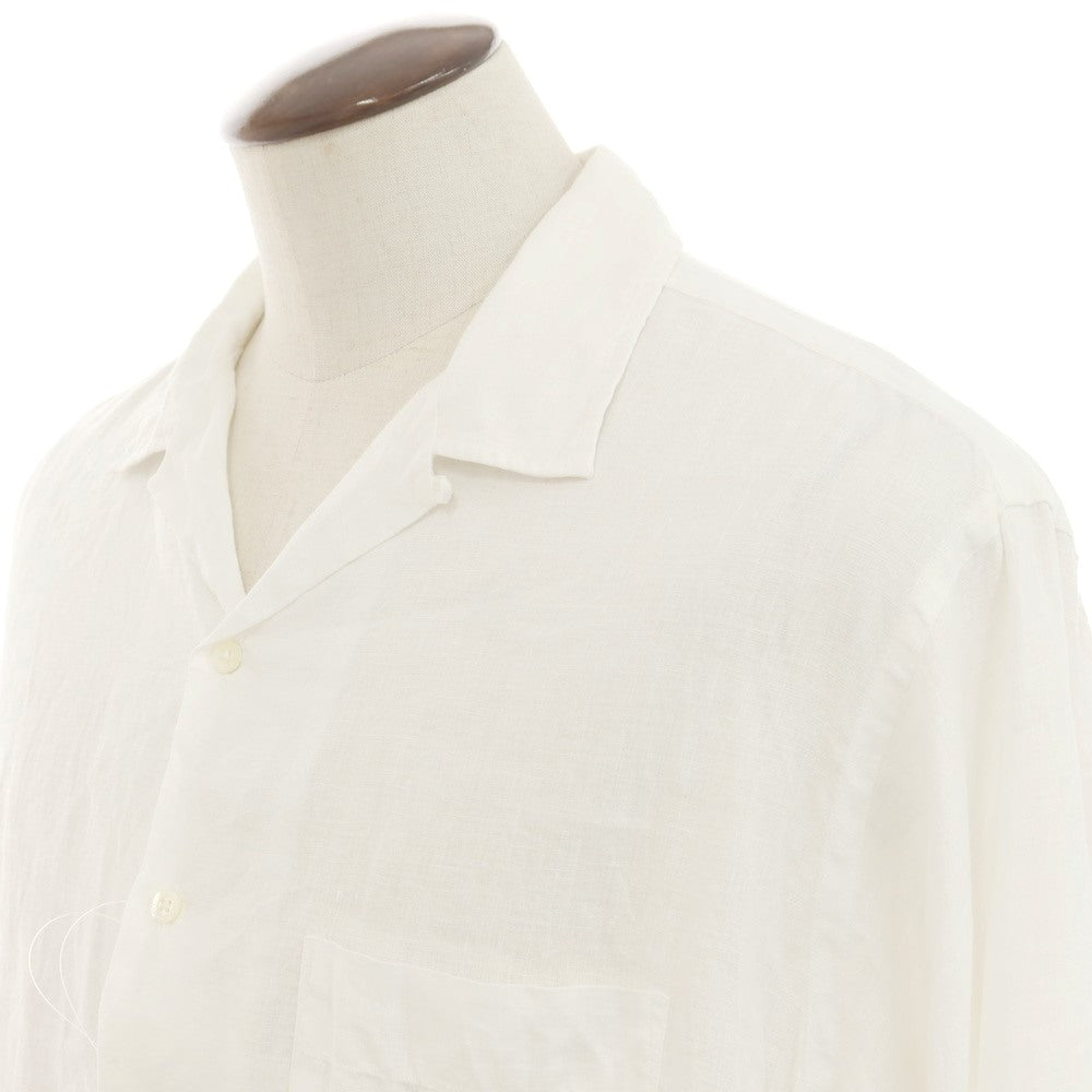[Used] Markaware Hemp Open Collar Casual Shirt White [3] [Condition Rank B] [Men&