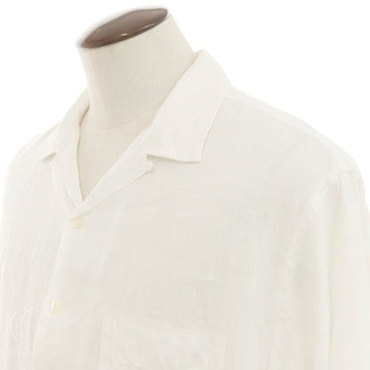 [Used] Markaware Hemp Open Collar Casual Shirt White [3] [Condition Rank B] [Men&