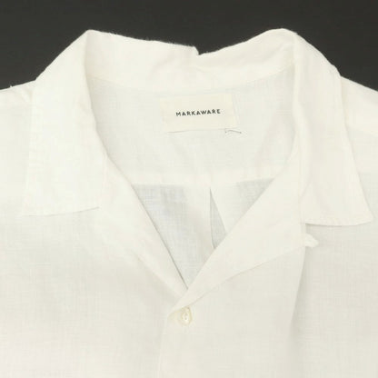 [Used] Markaware Hemp Open Collar Casual Shirt White [3] [Condition Rank B] [Men&