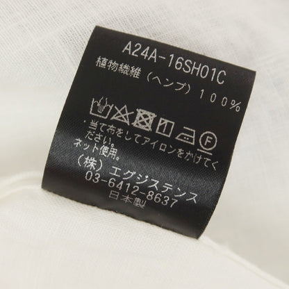 [Used] Markaware Hemp Open Collar Casual Shirt White [3] [Condition Rank B] [Men&