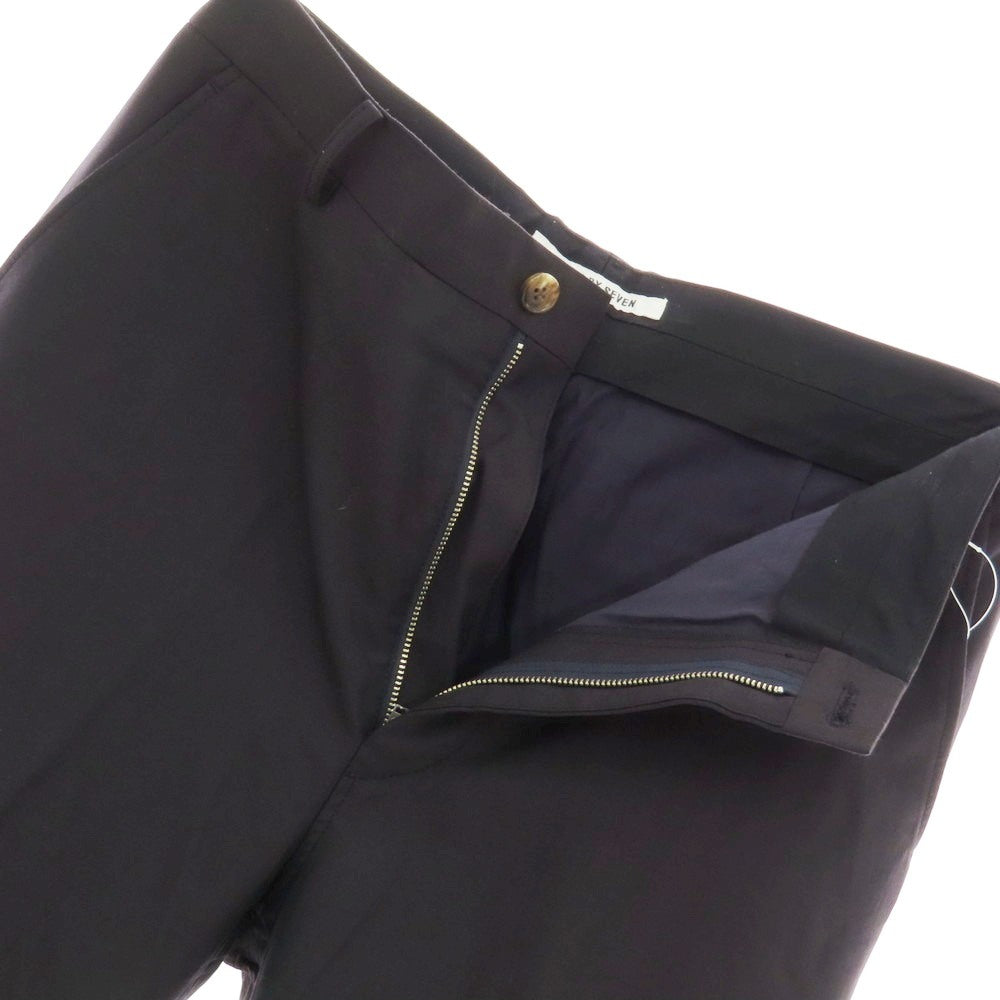 【中古】セブン バイ セブン SEVEN BY SEVEN ウール カジュアルスラックスパンツ ダークネイビー【 M 】【 状態ランクB 】【 メンズ 】