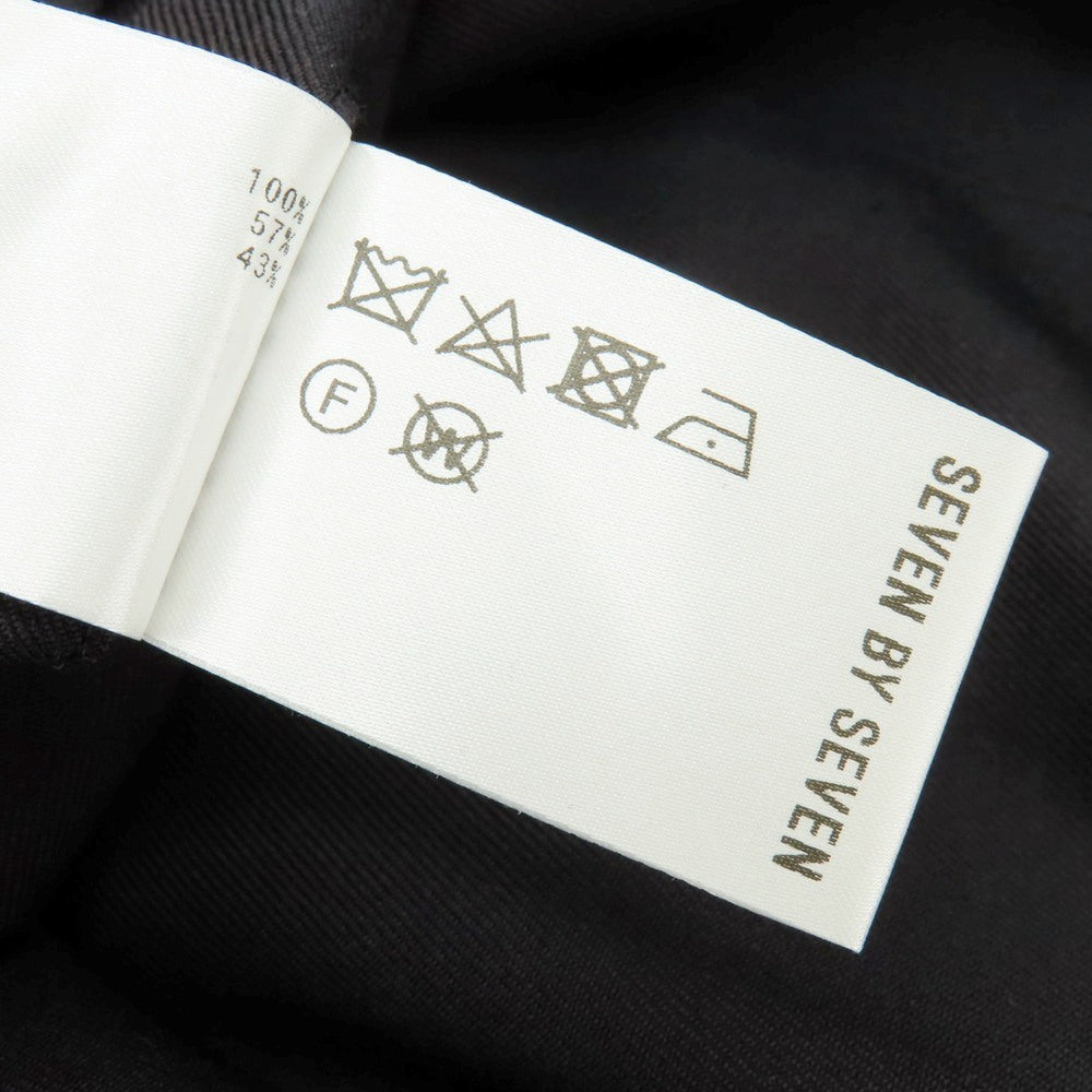 【中古】セブン バイ セブン SEVEN BY SEVEN ウール カジュアルスラックスパンツ ダークネイビー【サイズM】【 状態ランクB 】【 メンズ 】[CPD]