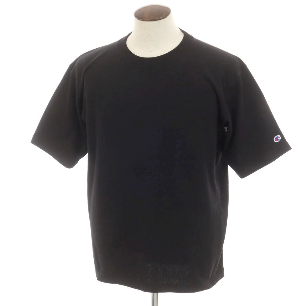 【中古】チャンピオン Champion コットン系 リバースウィーブ クルーネック 半袖Ｔシャツ ブラック【 サイズL 】【 状態ランクA 】【 メンズ 】 [DPD]