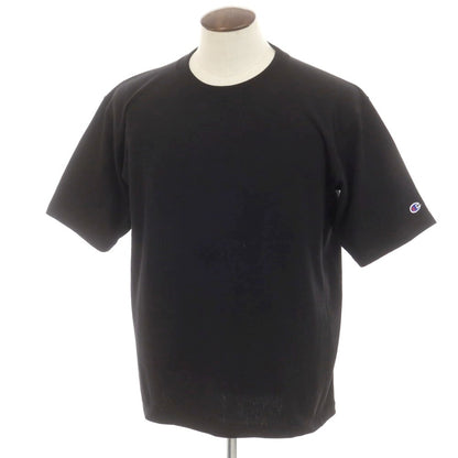 [Used] Champion Cotton Reverse Weave Crew Neck Short Sleeve T-Shirt Black [L] [Condition Rank A] [Men&