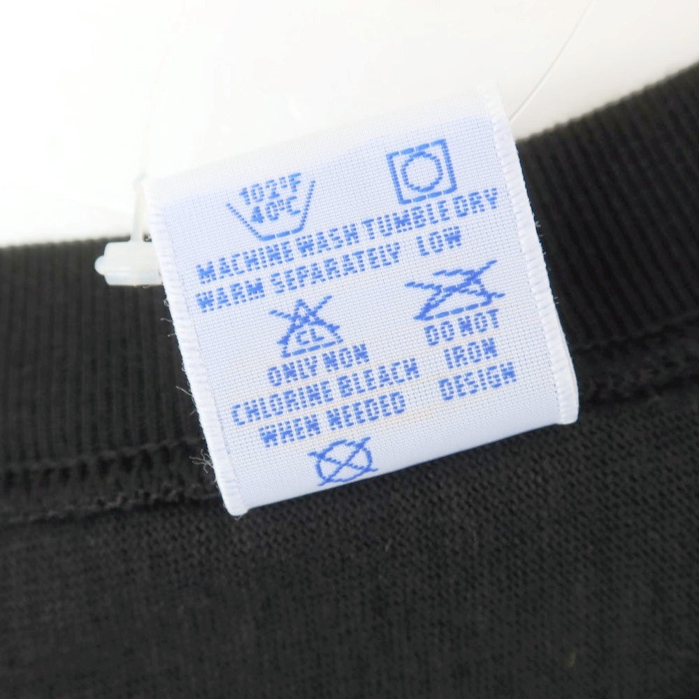 [Used] Champion Cotton Reverse Weave Crew Neck Short Sleeve T-Shirt Black [L] [Condition Rank A] [Men&