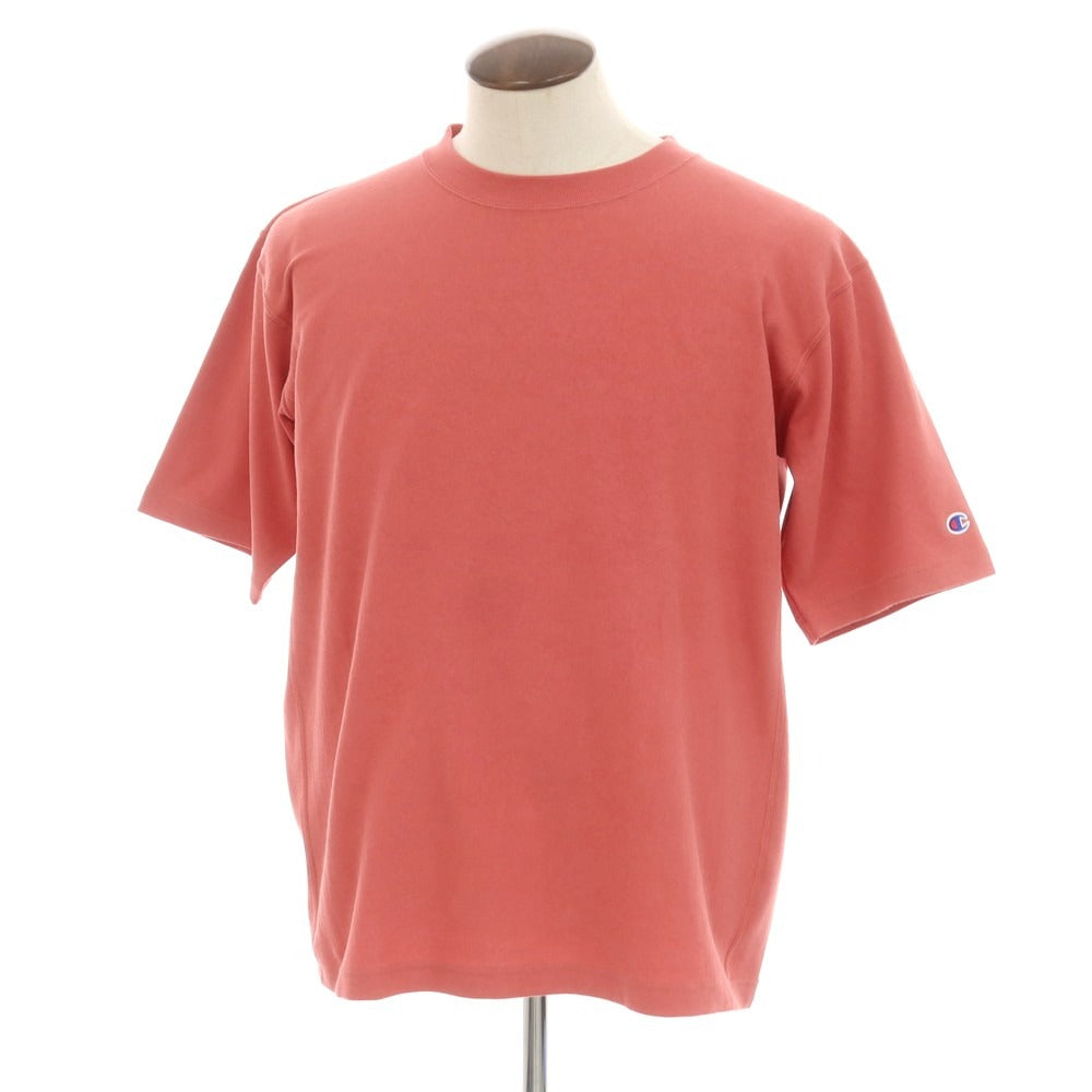 【中古】チャンピオン Champion コットン系 リバースウィーブ クルーネック 半袖Ｔシャツ ダークピンク【 サイズL 】【 状態ランクA 】【 メンズ 】 [DPD]