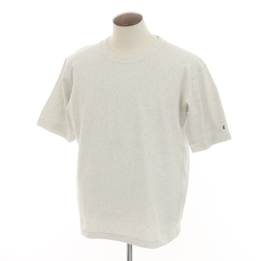 【中古】チャンピオン Champion コットン系 リバースウィーブ クルーネック 半袖Ｔシャツ オートミール【 サイズL 】【 状態ランクB 】【 メンズ 】 [DPD]
