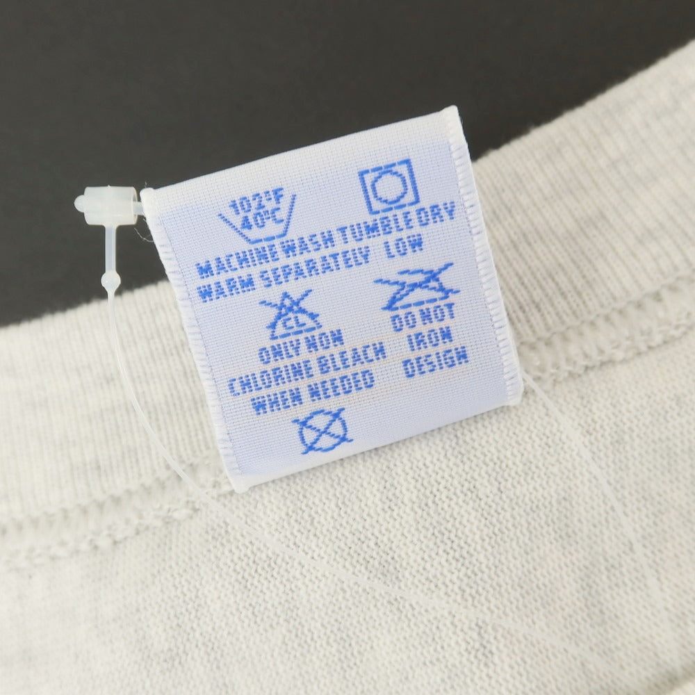 [Used] Champion Cotton Reverse Weave Crew Neck Short Sleeve T-Shirt Oatmeal [L] [Condition Rank B] [Men&