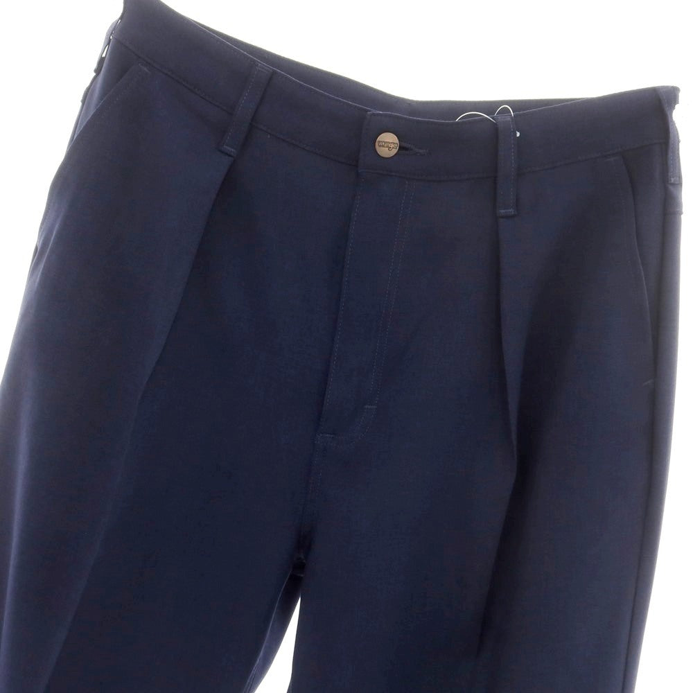 [Used] Wrangler URBAN RESEARCH exclusive polyester wide flare casual slacks pants navy [L] [Condition rank A] [Men&