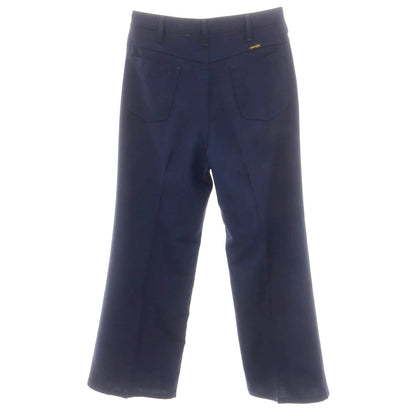 [Used] Wrangler URBAN RESEARCH exclusive polyester wide flare casual slacks pants navy [L] [Condition rank A] [Men&