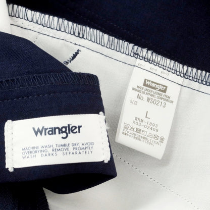 [Used] Wrangler URBAN RESEARCH exclusive polyester wide flare casual slacks pants navy [L] [Condition rank A] [Men&