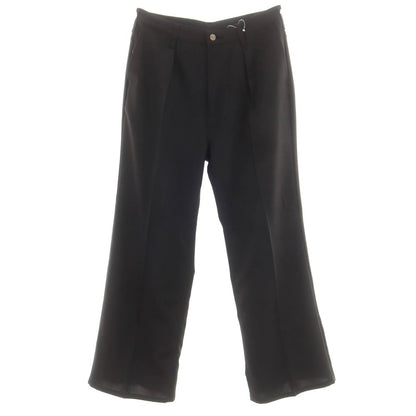 [Used] Wrangler URBAN RESEARCH special order polyester wide flare casual slacks pants black [L] [Condition rank A] [Men&