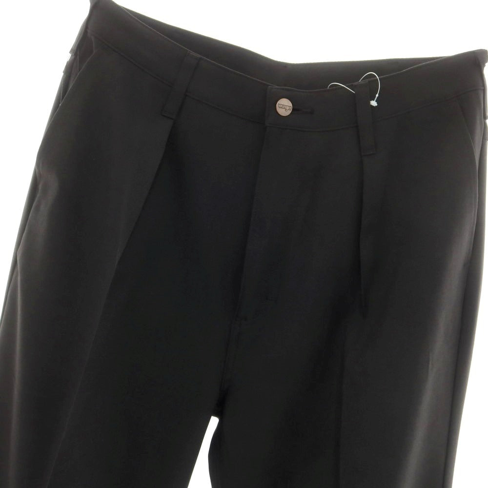 [Used] Wrangler URBAN RESEARCH special order polyester wide flare casual slacks pants black [L] [Condition rank A] [Men&