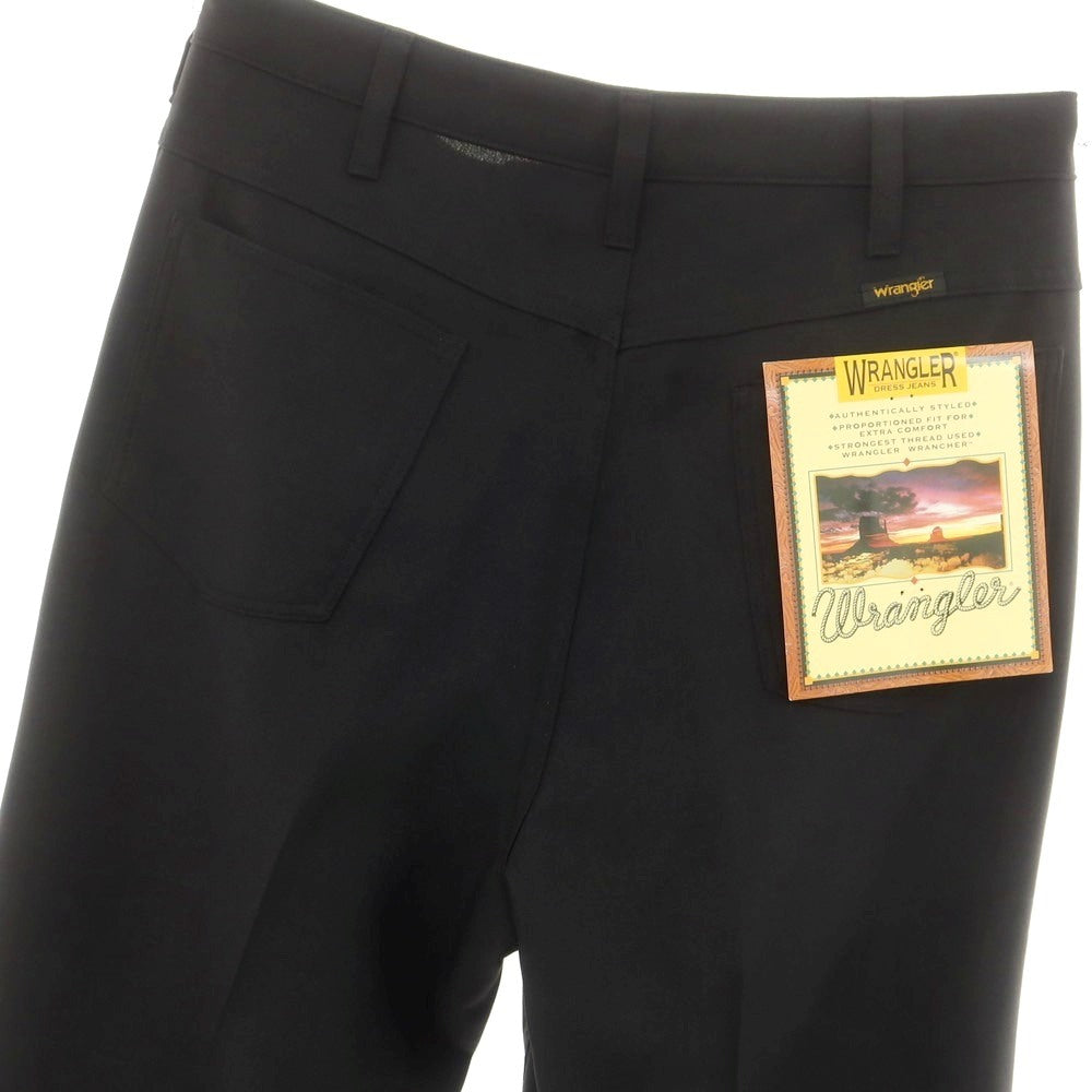 [Used] Wrangler URBAN RESEARCH special order polyester wide flare casual slacks pants black [L] [Condition rank A] [Men&