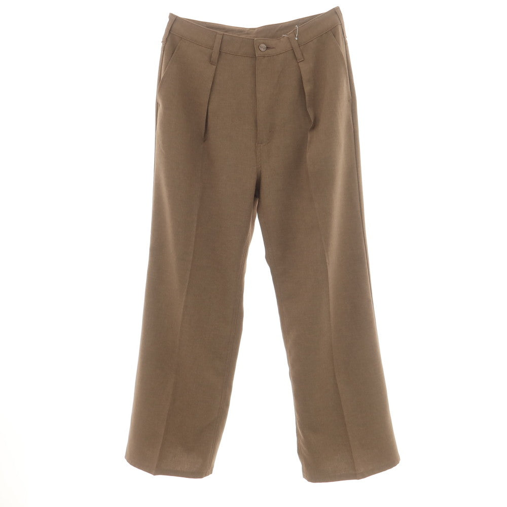 [Used] Wrangler URBAN RESEARCH exclusive polyester wide flare casual slacks pants brown [L] [Condition rank A] [Men&