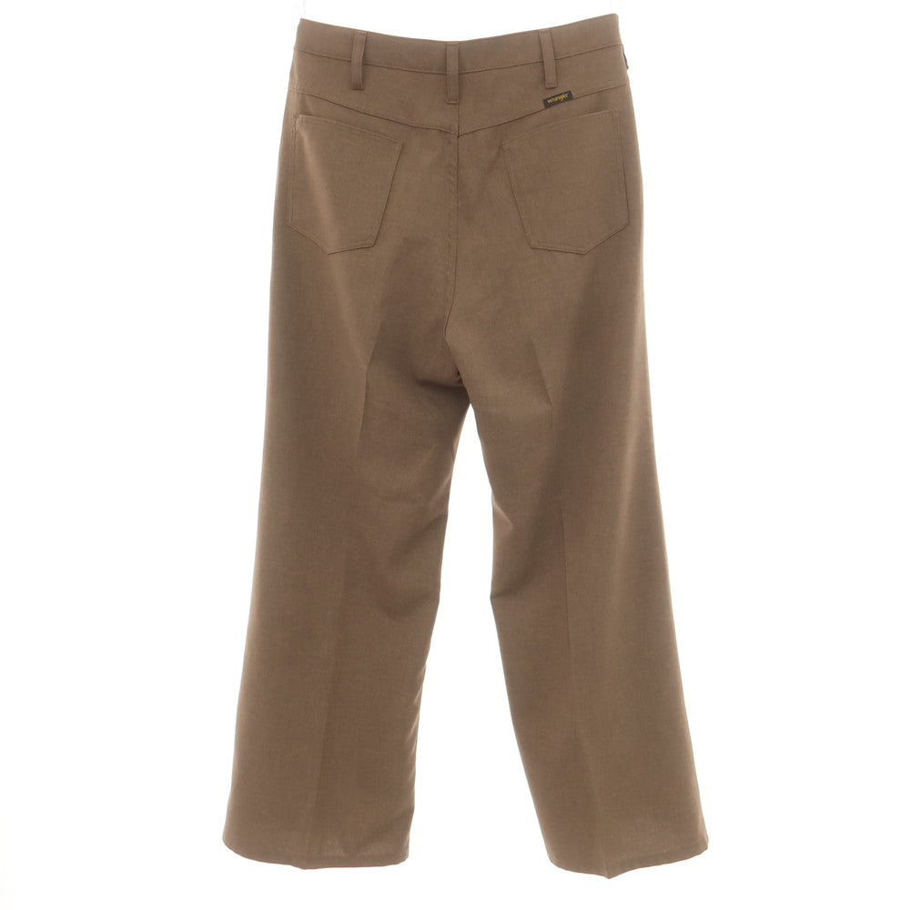 [Used] Wrangler URBAN RESEARCH exclusive polyester wide flare casual slacks pants brown [L] [Condition rank A] [Men&