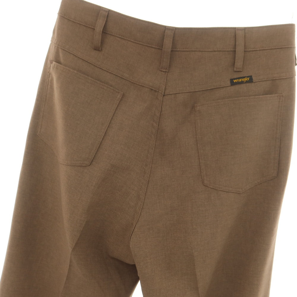 [Used] Wrangler URBAN RESEARCH exclusive polyester wide flare casual slacks pants brown [L] [Condition rank A] [Men&