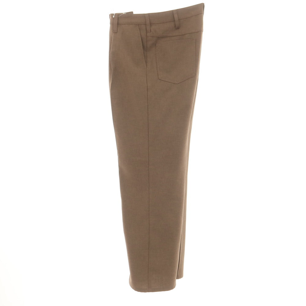 [Used] Wrangler URBAN RESEARCH exclusive polyester wide flare casual slacks pants brown [L] [Condition rank A] [Men&